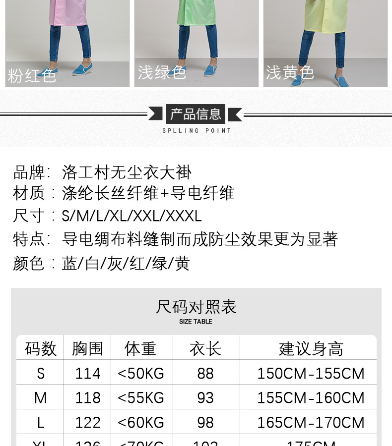 無(wú)塵防靜電大褂