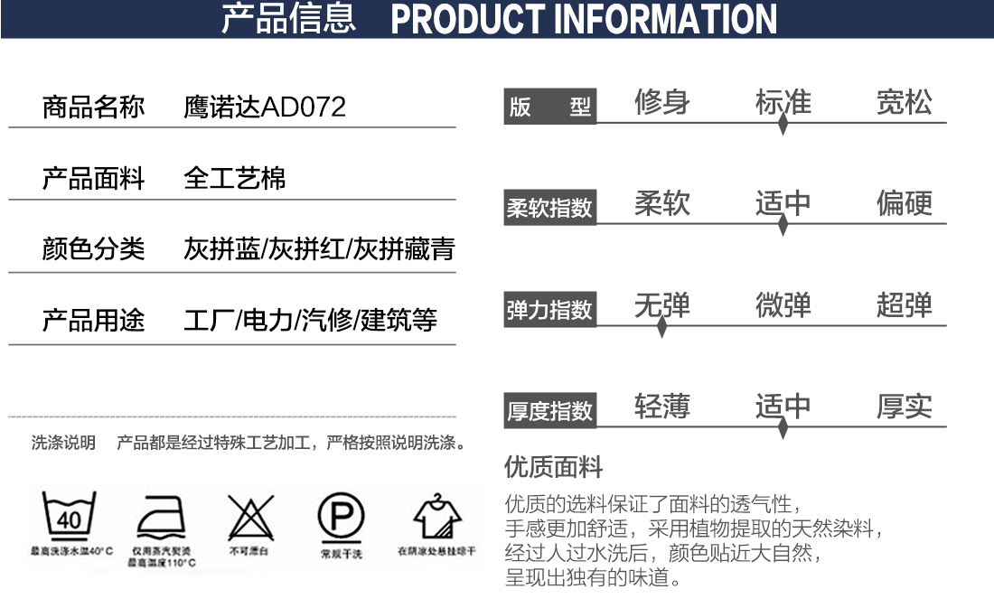 短袖工作服套裝款式詳情